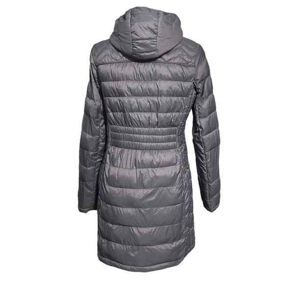Michael Michael Kors Packable Down Fill Long Jacket Parka Gray Small - Picture 10 of 11